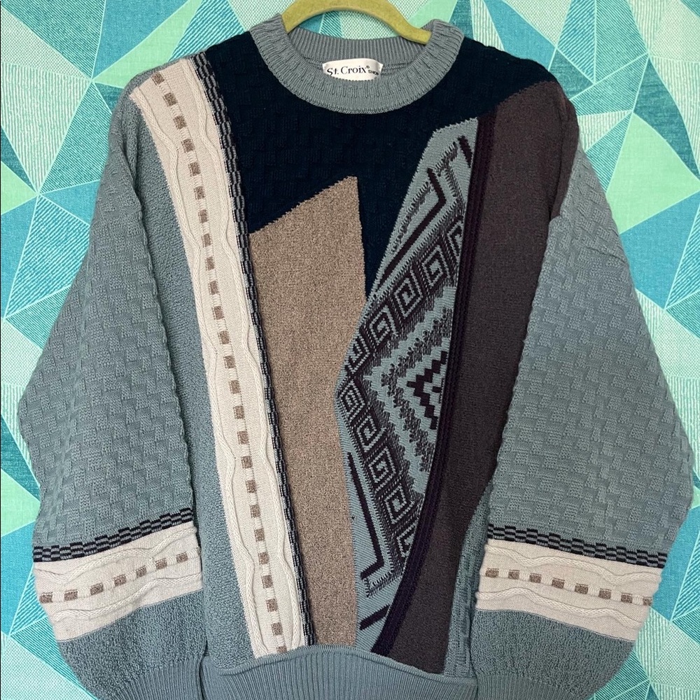 Vintage St.Croix Shop Geometric Sweater